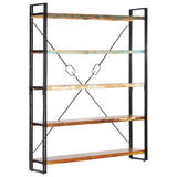 5-Tier Bookcase 140x30x180 cm Solid Reclaimed Wood 286583