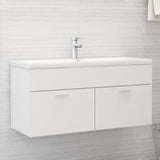 Sink Cabinet White 100x38.5x46 cm Engineered Wood 804674