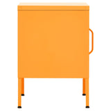 Nightstands 2 pcs Mustard Yellow 35x35x51 cm Steel 3095207
