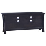 ZNTS TV Cabinet Light Black Coffee 100x30x45 cm Solid Mahogany Wood 288305