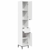 Bathroom Cabinet with Drawer with Door White 31.5 x 33 x 190 cm 883404