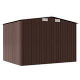 Garden Storage Shed Brown 257x205x178 cm Steel 47031