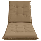 Sunlounger Cushion GEMERT 100% Polyester Taupe 190 x 50 x 9 cm 947366