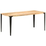 ZNTS Dining Table 160x80x76 cm Solid Mango Wood 286364