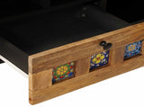 TV Cabinet with Shelf Natural 100 x 33 x 46 cm Solid Mango Wood 4018276