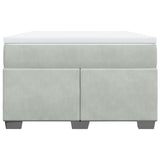 Box Spring Bed with Mattress Light Grey 120x200 cm Velvet 3285275
