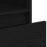 Book Cabinet Black Oak 36 x 30 x 171 cm Engineered Wood 862499