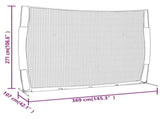 Portable Baseball Net Red&Black 369x107x271 cm Steel&Polyester 93739