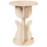 Coffee Table Natural 39.5 x 39.5 x 53.5 cm Solid pine wood 873556