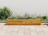 Garden Raised Bed Acacia Wood 100x30x25 cm 42566