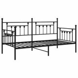 Daybed Frame Black 100 x 190 cm Steel 42002660