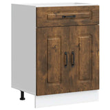 Kitchen Base Cabinet Kalmar Smoked Oak Engineered Wood 853492