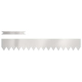 Lawn Edging 20 pcs Silver 100 x 0.05 x 15 cm Stainless Steel 865935