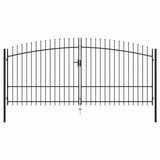 Double Door Fence Gate Woerden with Spear Top 400x224.5 cm 145741
