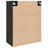 Wall Cabinet Black Oak 69.5 x 34 x 90 cm Engineered Wood 879509