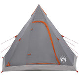 Tipi Tent Water-Resistant 3-Person Grey and Orange 42042208