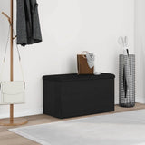 Storage Bench Black Oak 82 x 42 x 45 cm Engineered Wood 862984