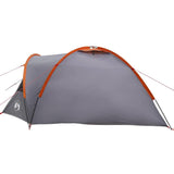 Dome Tent 4-Person 308 x 268 x 130 cm Grey and Orange Taffeta 42001010