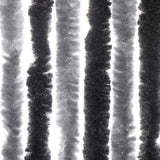 Fly Curtain Grey and Black 100x230 cm Chenille 377331