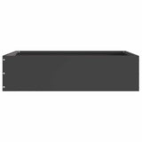 Lawn Edging 6 pcs Black 50 x 50 x 13 cm Steel 874717
