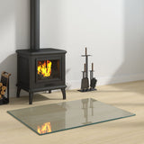 Fireplace Glass Plate Rectangular 80x60 cm 324128