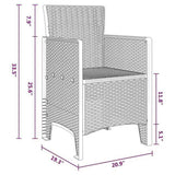 Garden Chair 2 pcs White 53 x 49 x 85 cm Polypropylene 847458