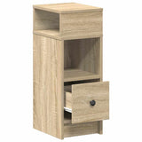 Bedside Cabinet with Drawer Sonoma Oak 25x31x66 cm 858618