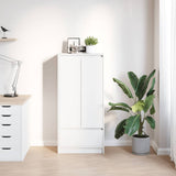 Cabinet with Drawer White 55.5x34x119.5 cm Engineered Wood 861643