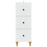 Drawer Cabinet White 33 x 34.5 x 90 cm Engineered Wood 894155