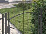 Garden Gate with Lock Woerden Grey 175 x 100 cm Steel 42008900