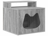 Cat House Grey Sonoma 42.5 x 40 x 53.5 cm Engineered Wood 8000695