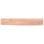 ZNTS Wall Shelf Light Brown 60x10x2 cm Treated Solid Wood Oak 363638