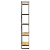 ZNTS 5-Tier Bookcase 90x30x180 cm Solid Mango Wood 286581