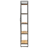 Bookcase Mango Wood Brown, Black 286580