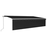 Manual Retractable Awning with Blind&LED 6x3m Anthracite 3069364