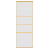 Sliding Door Gold 76x205 cm Frosted ESG Glass and Aluminium 155163