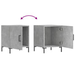 ZNTS Bedside Cabinets 2 pcs Concrete Grey 40x40x50 cm Engineered Wood 827573