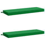 2-Piece Bench Cushions SOEST 2 pcs 100% Polyester Green 949759