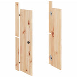 Outdoor Kitchen Doors MEPPEL 2 pcs 50x9x82 cm Solid Wood Pine 832358