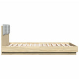 Bed Frame without Mattress Sonoma Oak 120x200 cm 3209928