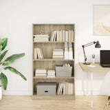Bookcase Sonoma Oak 80x24x143 cm Engineered Wood 857846
