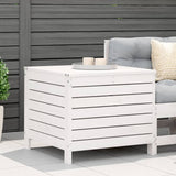 Garden Footstool White 62x63.5x53.5 cm Solid Wood Pine 844904