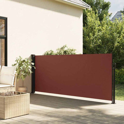 Retractable Side Awning Brown 120x500 cm 4004404