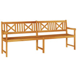 Outdoor Bench Natural 220 x 56 x 90 cm Solid Acacia Wood 4105527