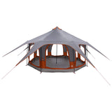 Family Tent Grey and Orange 5-Person 42017396
