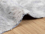 Shaggy Rug High Pile NAVARRA Silver Grey 240x240 cm Polyester 4102892