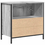 Bathroom Basin Cabinet Grey Sonoma 60x34.5x60 cm 861895