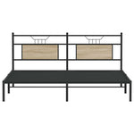 Bed Frame without Mattress Sonoma Oak 160x200 cm Engineered Wood 4106795