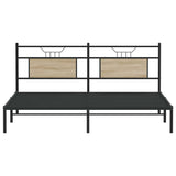 Bed Frame without Mattress Sonoma Oak 160x200 cm Engineered Wood 4106795