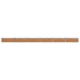 Raised Garden Bed Wood Brown 480 x 40 x 24 cm cold-rolled steel 8006361